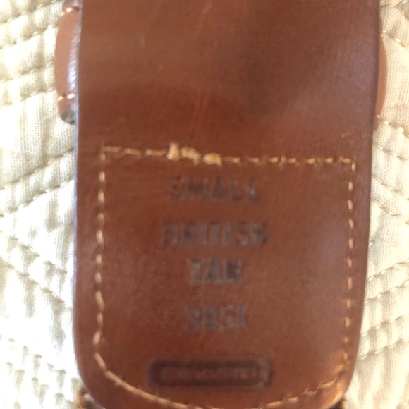 Coach leather belt in tan. Size S - Picture 4 of 4